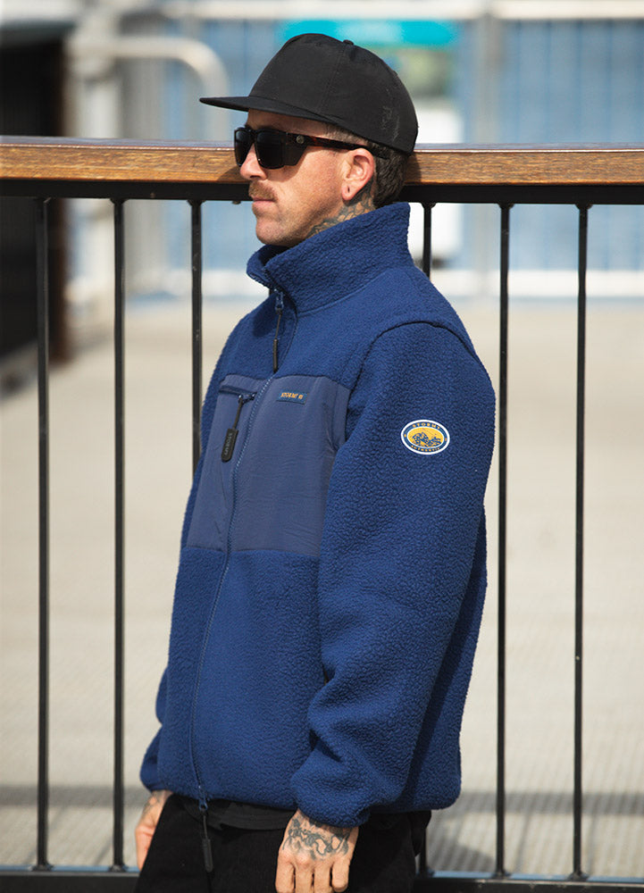Stormy93 Derwent zip-up Sherpa – Navy – stormy93