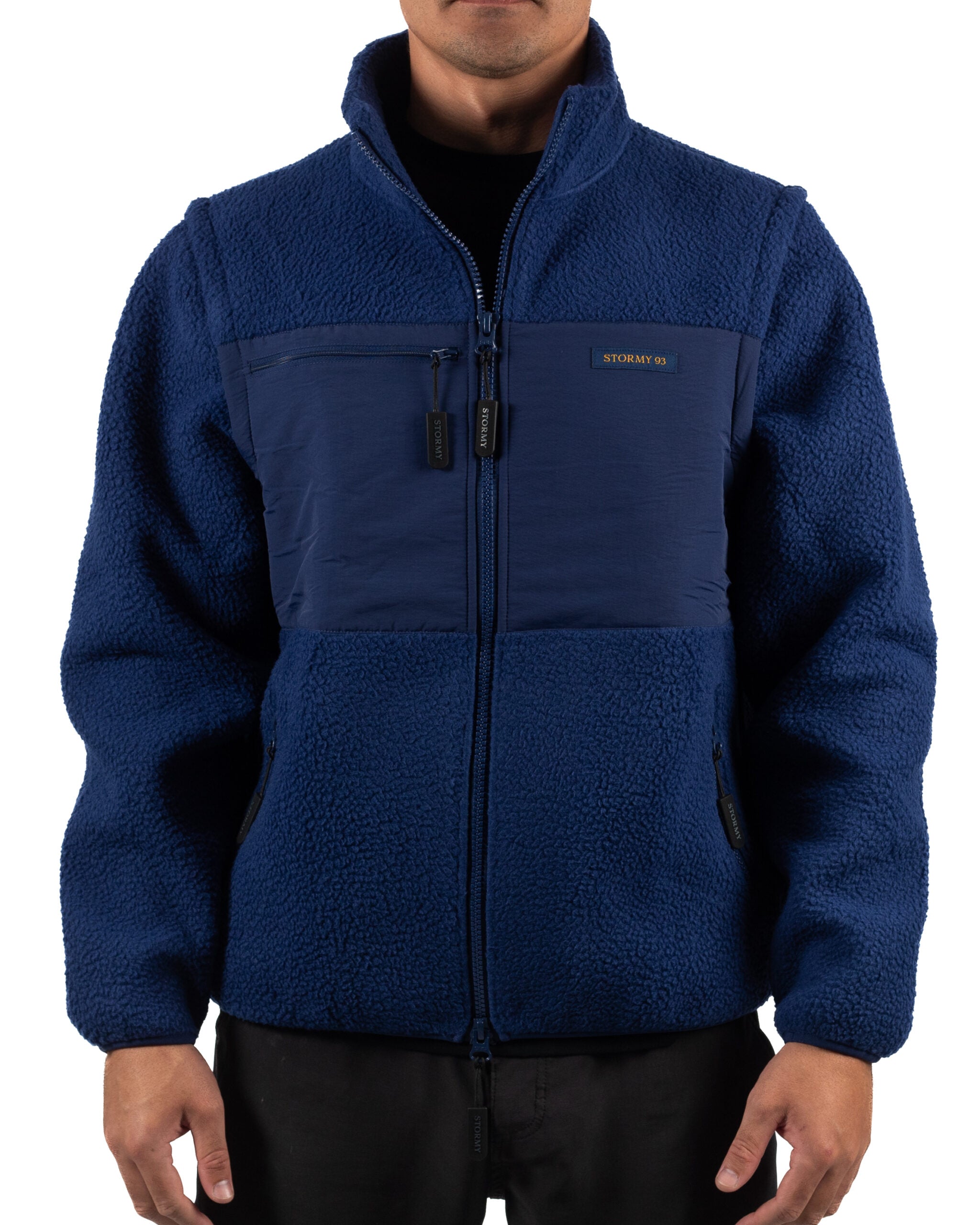 Stormy93 Derwent zip-up Sherpa – Navy – stormy93