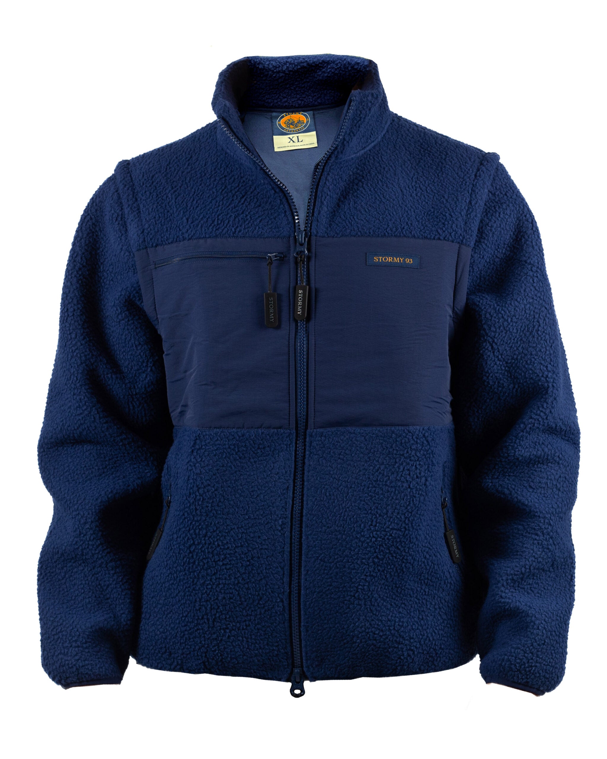 Stormy93 Derwent zip-up Sherpa – Navy – stormy93