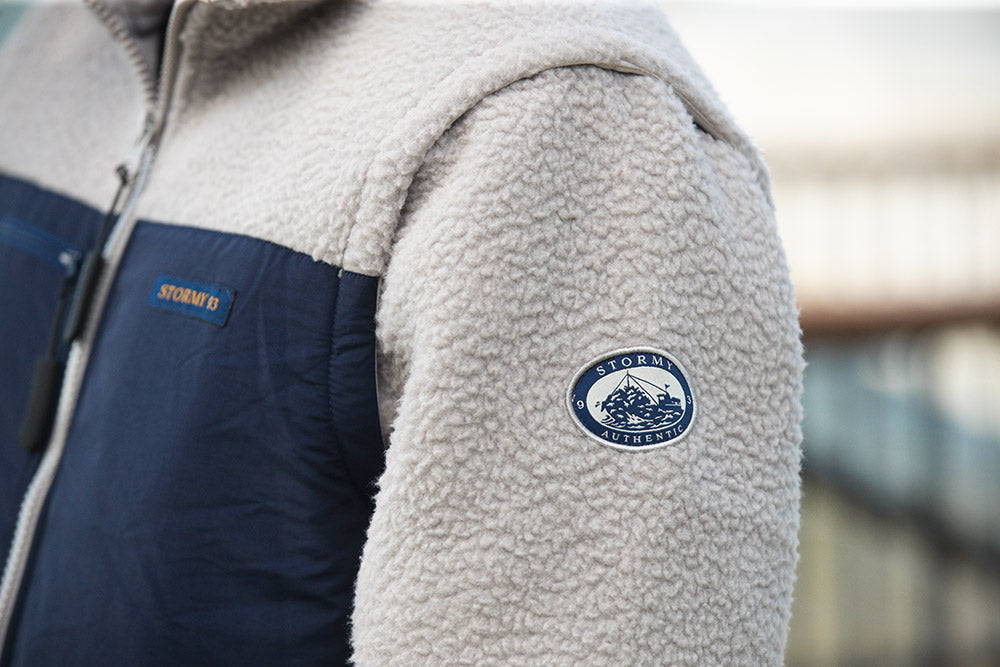 Stormy93 Derwent zip-up Sherpa – Grey – stormy93