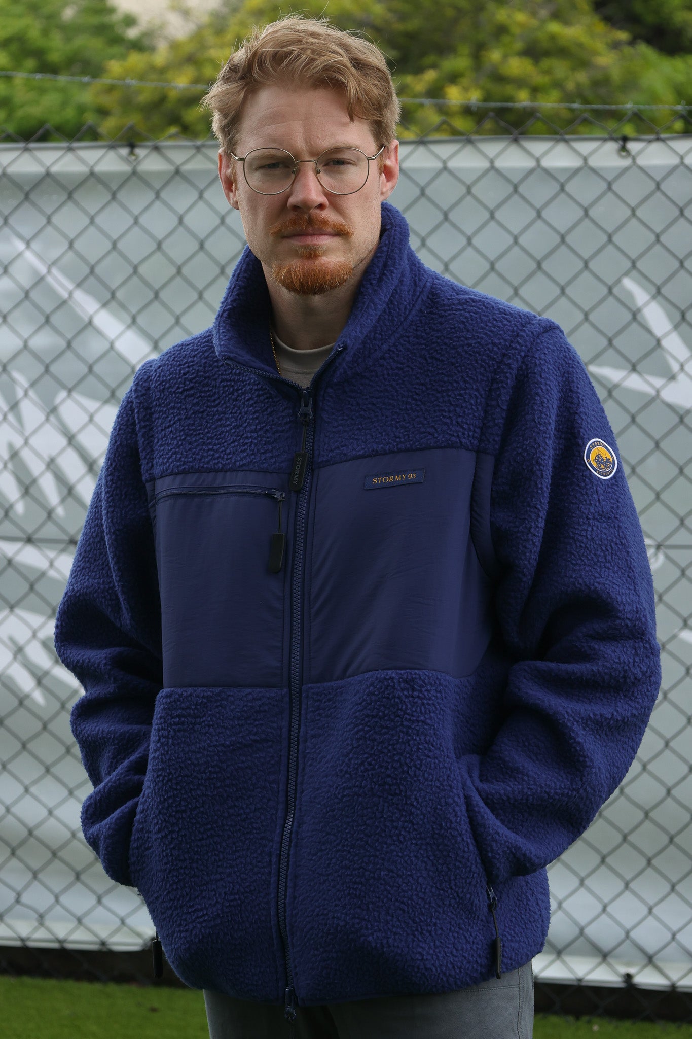 Stormy93 Derwent zip-up Sherpa – Navy – stormy93