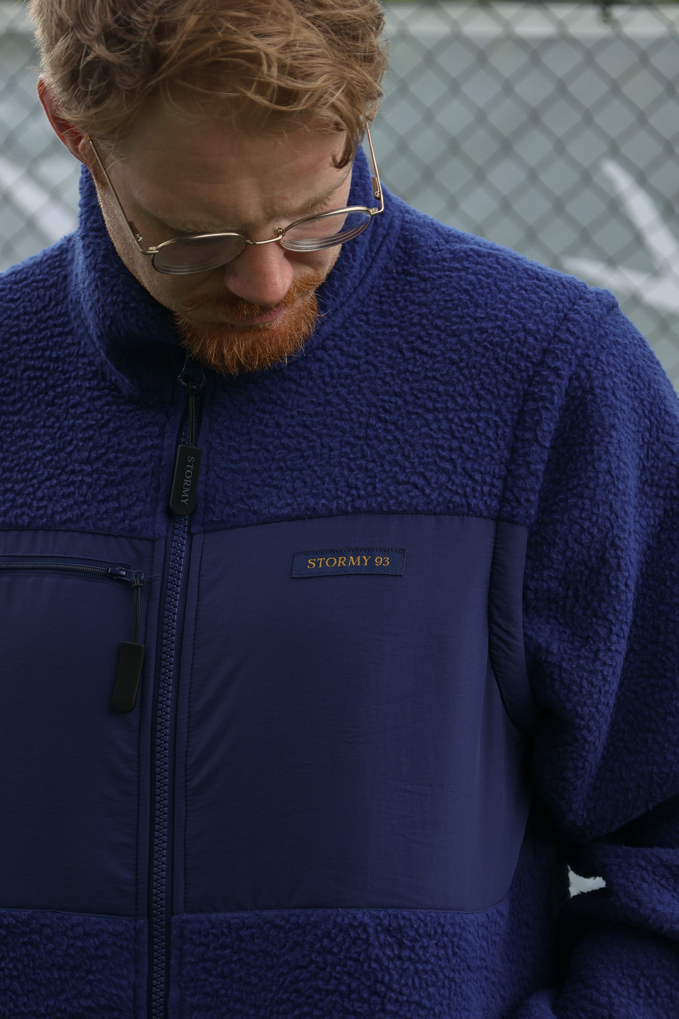 Stormy93 Derwent zip-up Sherpa – Navy – stormy93